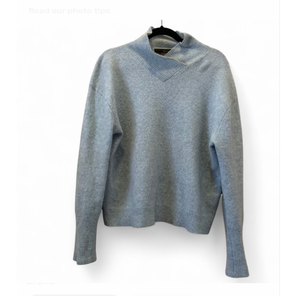 Women's 360CASHMERE Light Blue Sweater Size L Blended Cashmere